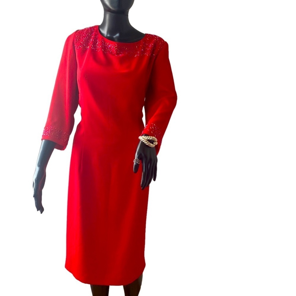 Donna Morgan Red Dress. Sz 16